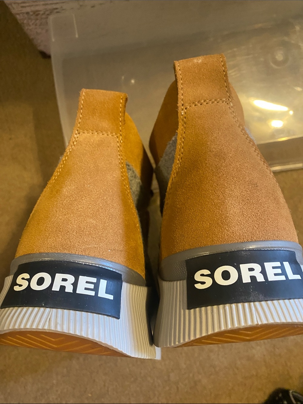 SOREL Out N About Waterproof Duck Boots Tan Gray Black Women’s Size 11 NWT - Picture 5 of 9